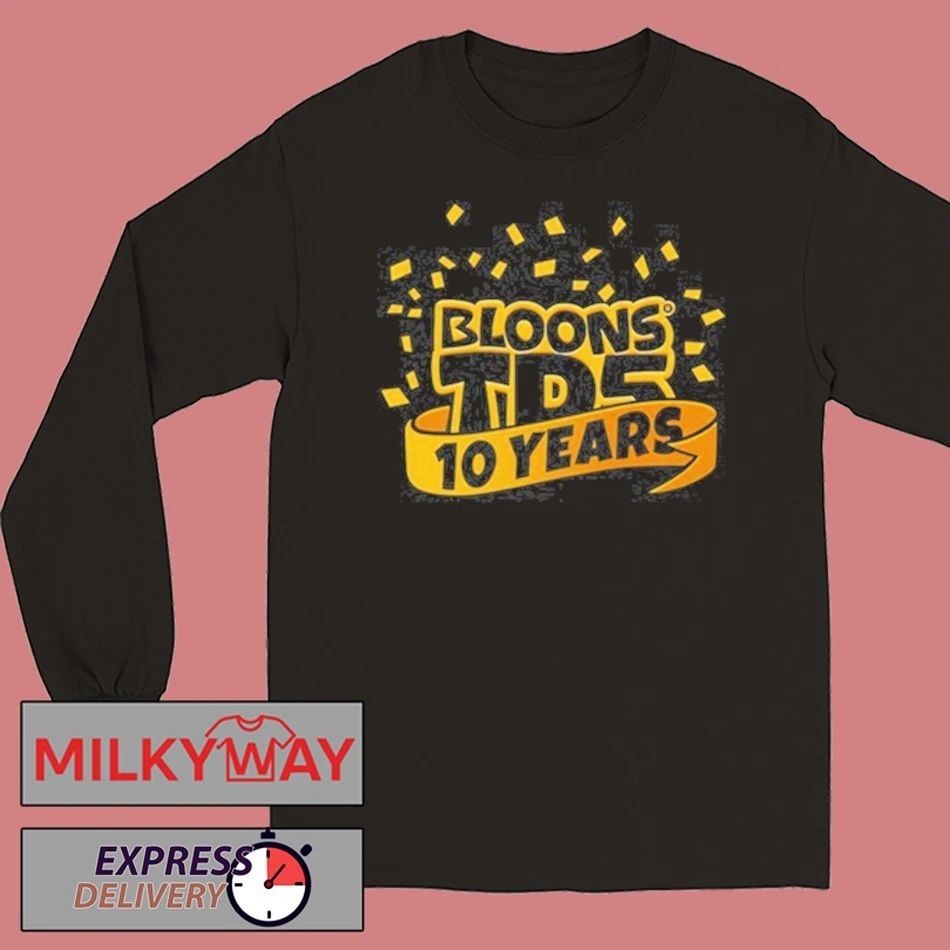 Bloons TD 5 10 Years Ninja Kiwi Games Shirt