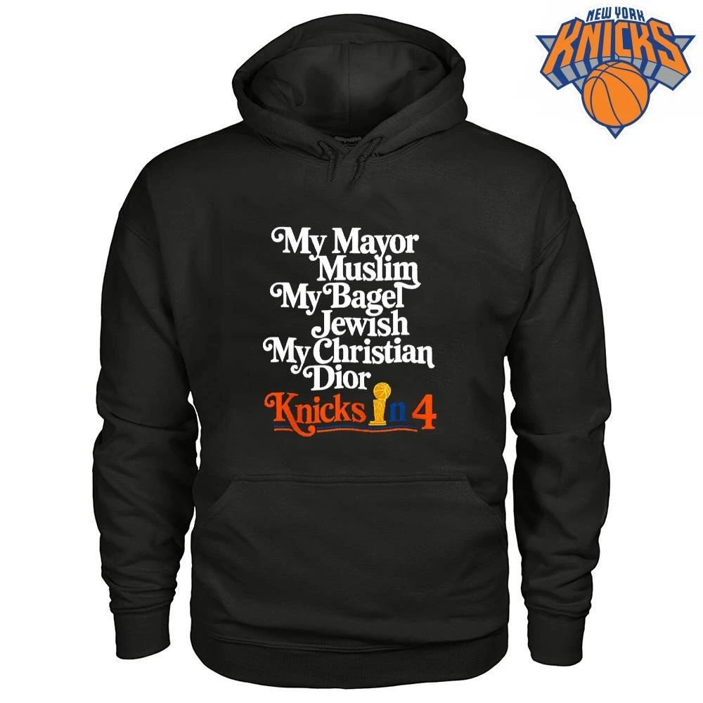 Knicks In 4 My Mayor Muslim New York Basketball NBA Champions Shirt