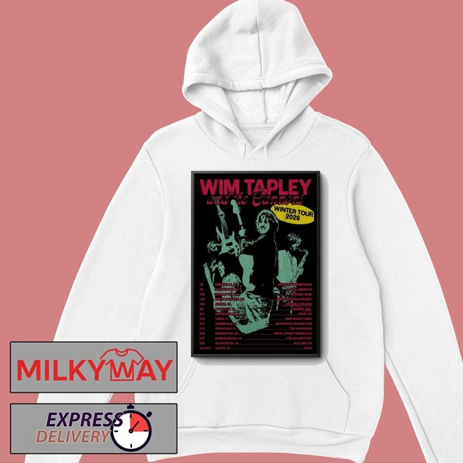 Wim Tapley And The Cannons Poster Winter Tour 26 shirt