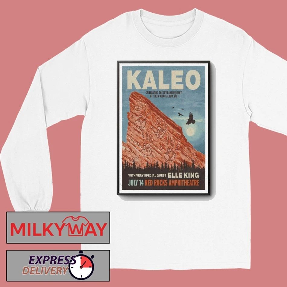 KALEO July 14 2026 Poster Red Rocks shirt