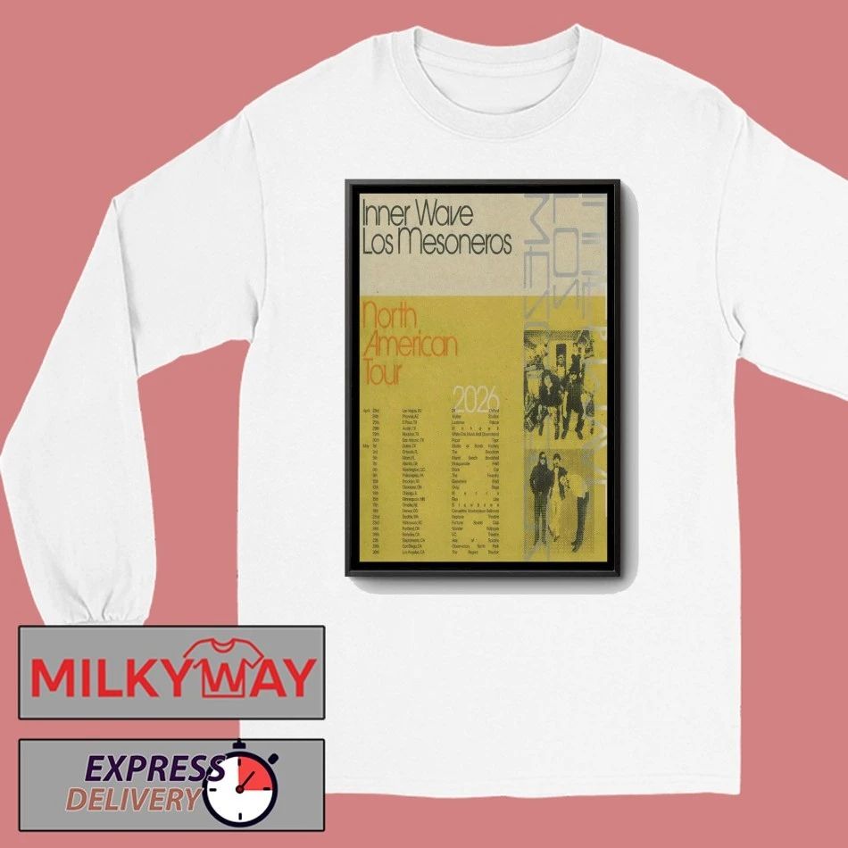 Inner Wave And Los Mesoneros NA 2026 Tour Poster shirt
