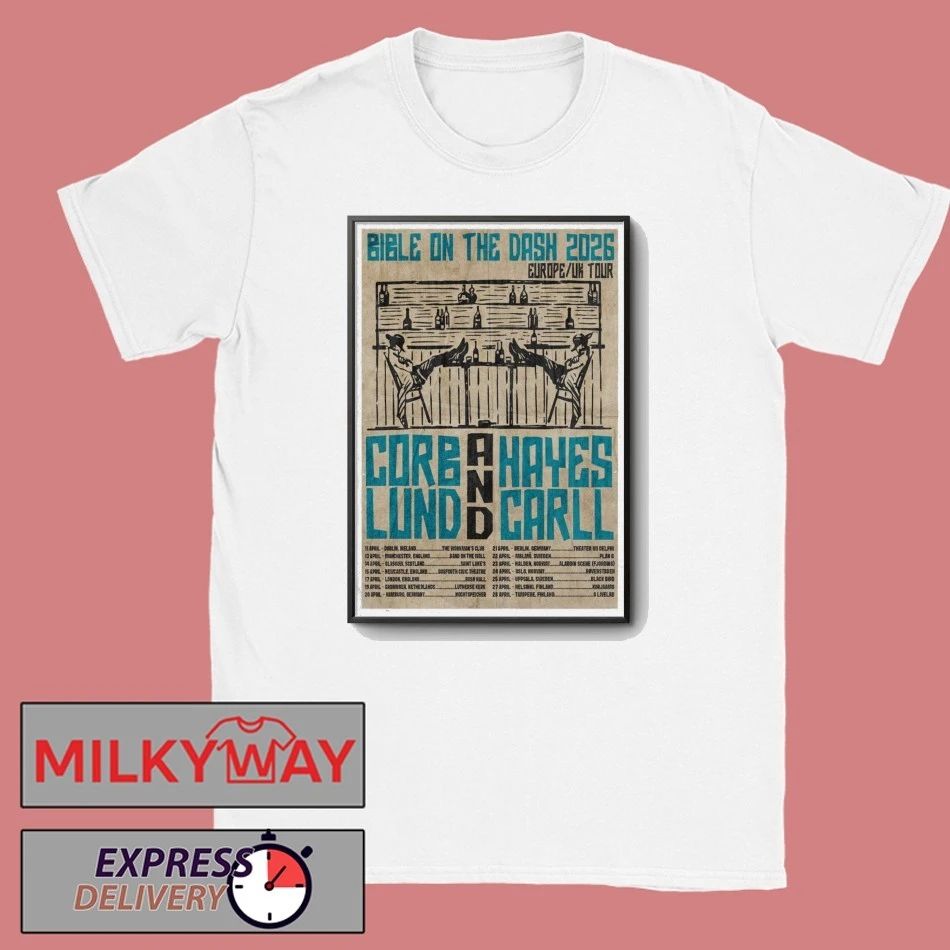 Corb Lund and Hayes Carll Apr 22 2026 Poster Malmo, Sweden shirt