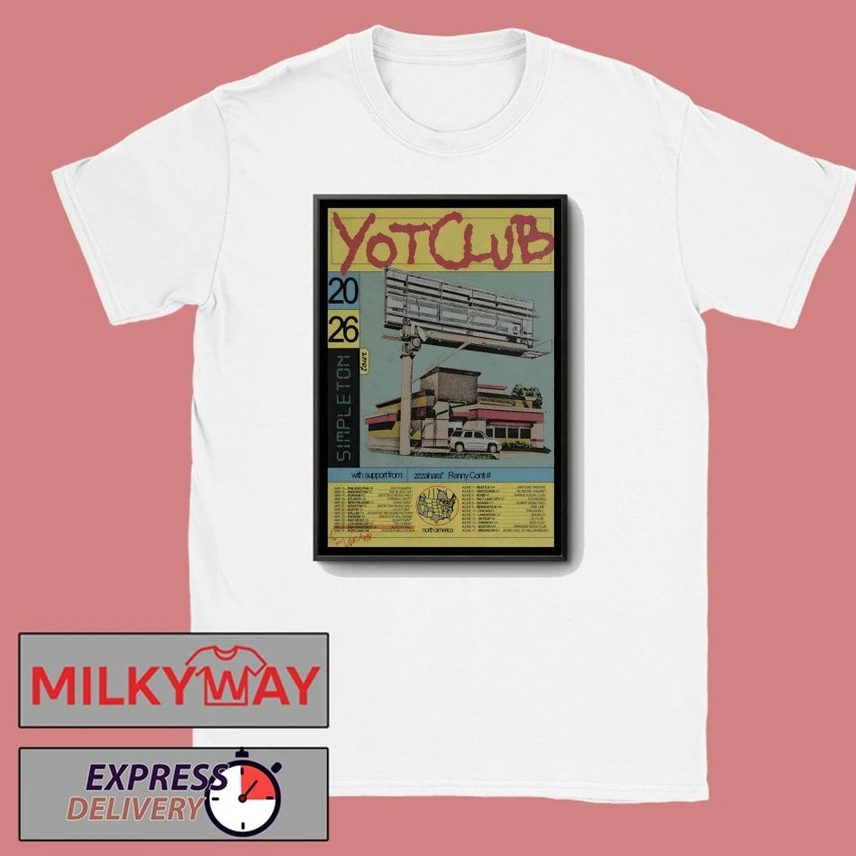 YotClub Tour Simpleton 2026 Poster shirt