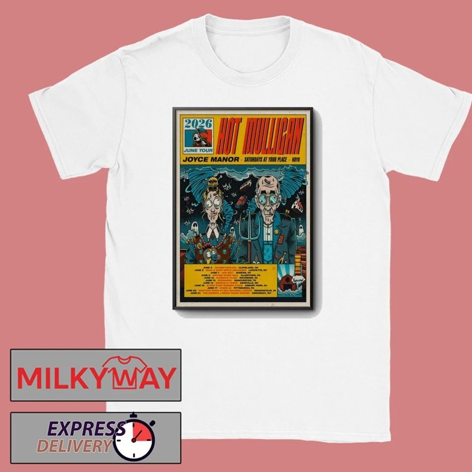 Mulligan Alternative Rock Tour 2026 Poster shirt