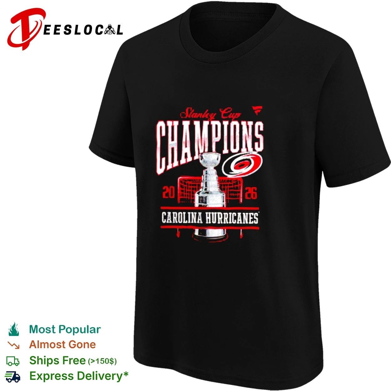 Stanley Cup Champions 2026 Carolina Hurricanes T-shirt