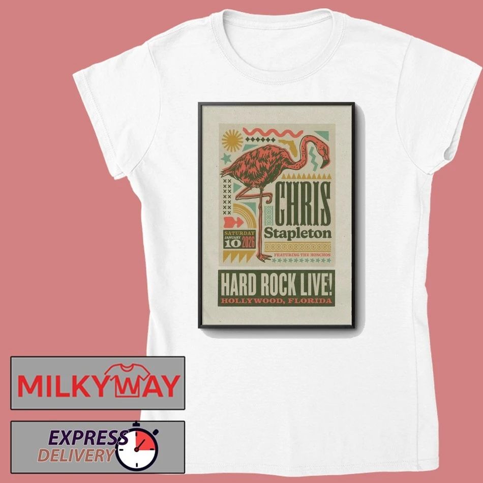 Chris Stapleton Event Hollywood FL On Jan 10 2026 Poster shirt