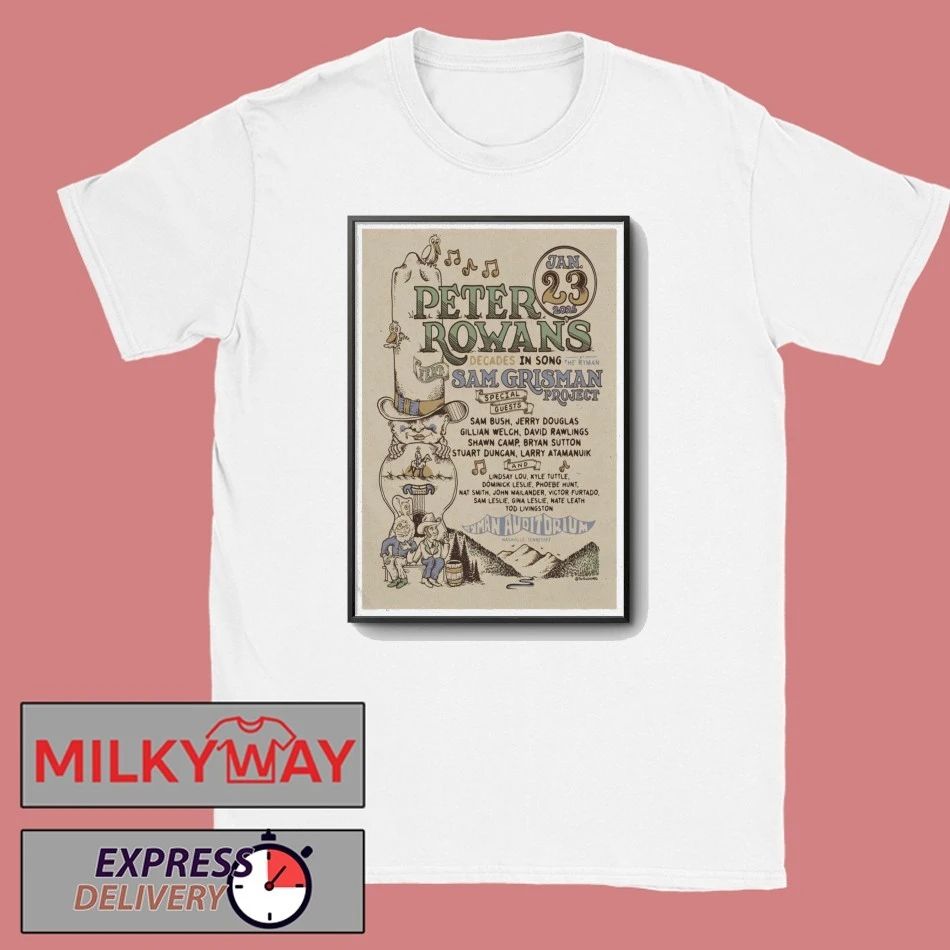 Ryman Auditorium Poster Peter Rowan Jan 23 2026 shirt