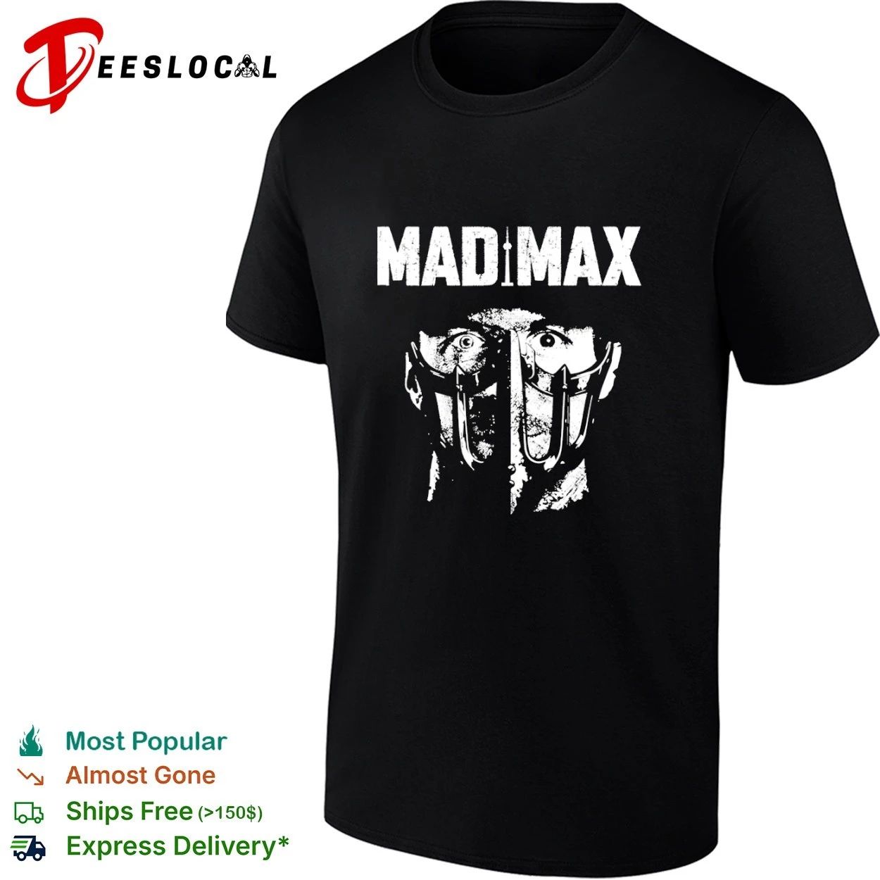 Mad Max Tom Hardy Mask Fury Road Post-Apocalyptic T-shirt