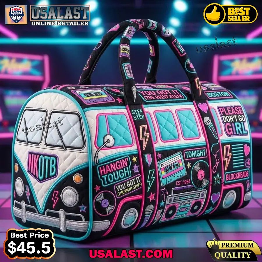 NKOTB Band Premium Quilted Duffle Bag