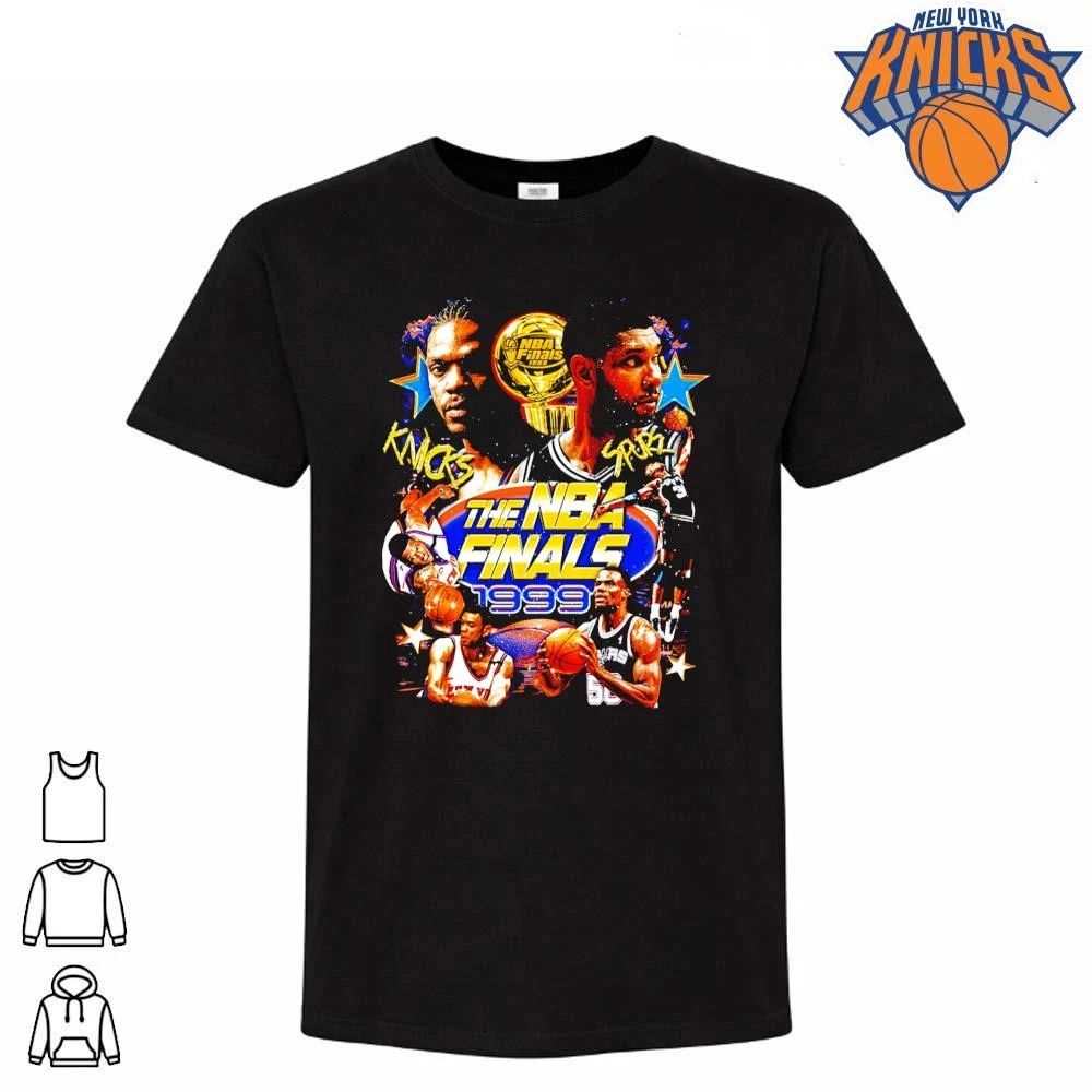 1999 NBA Finals San Antonio Spurs New York Knicks Vintage Graphic Tee Shirt