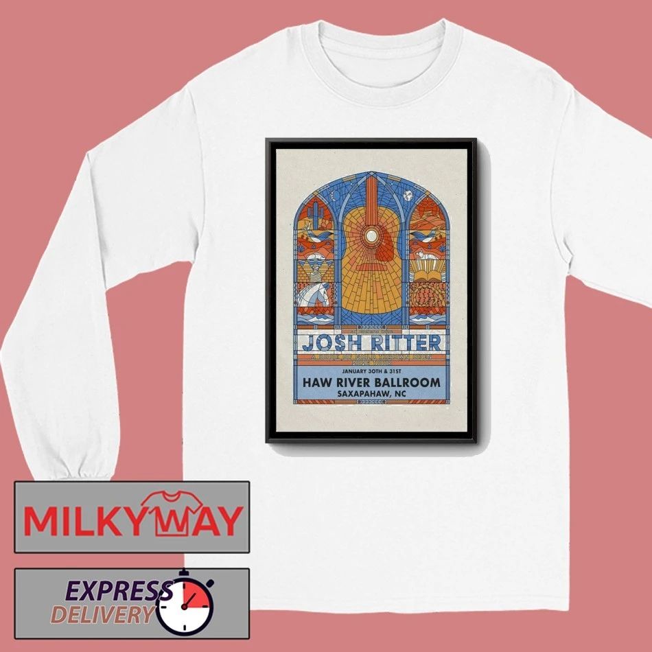 Josh Ritter Saxapahaw, NC Poster Jan 30-31 2026 shirt