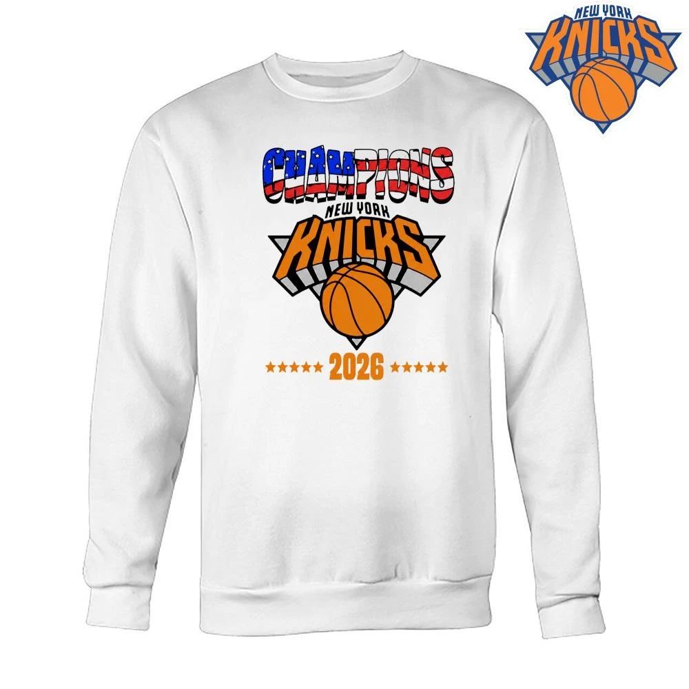 New York Knicks Champions 2026 USA Flag NBA Finals 2026 Shirt