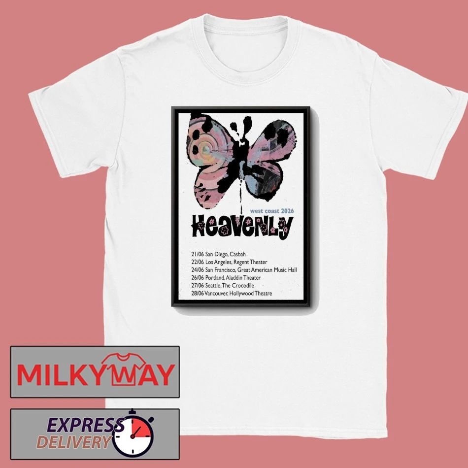 Heavenly West Coast 2026 Tour Poster shirt