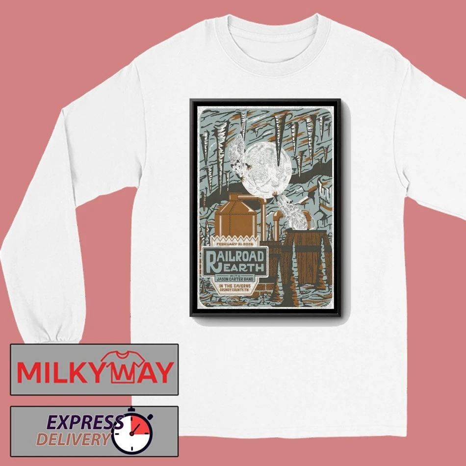 Railroad Earth The Caverns In Grundy County TN Feb 21 2026 Poster shirt