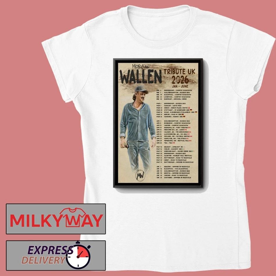 Morgan Wallen Tribute UK 2026 Shows Poster shirt