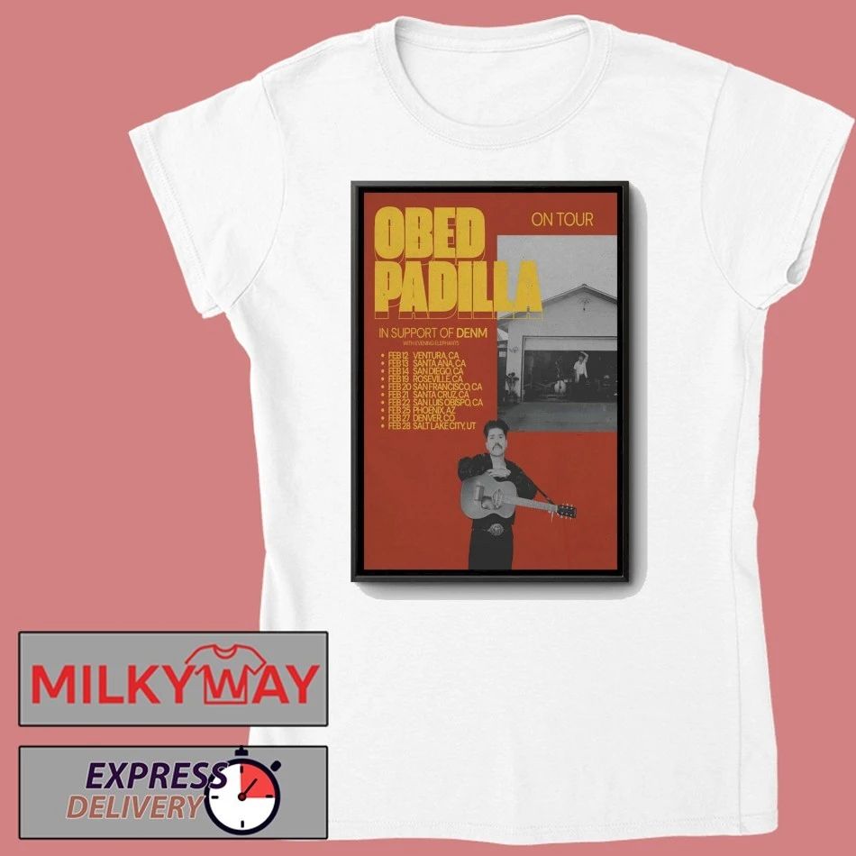 Obed Padilla On Tour 2026 Poster shirt