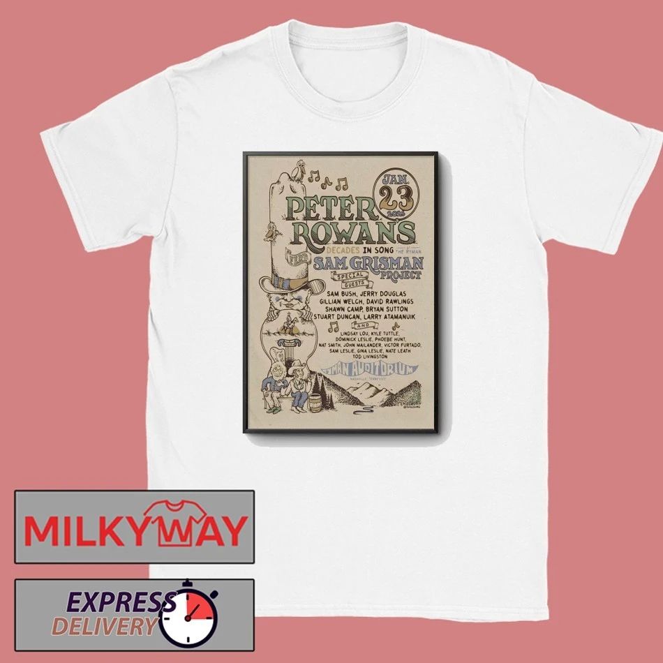 Peter Rowan Nashville Event Jan 23 2026 Poster shirt