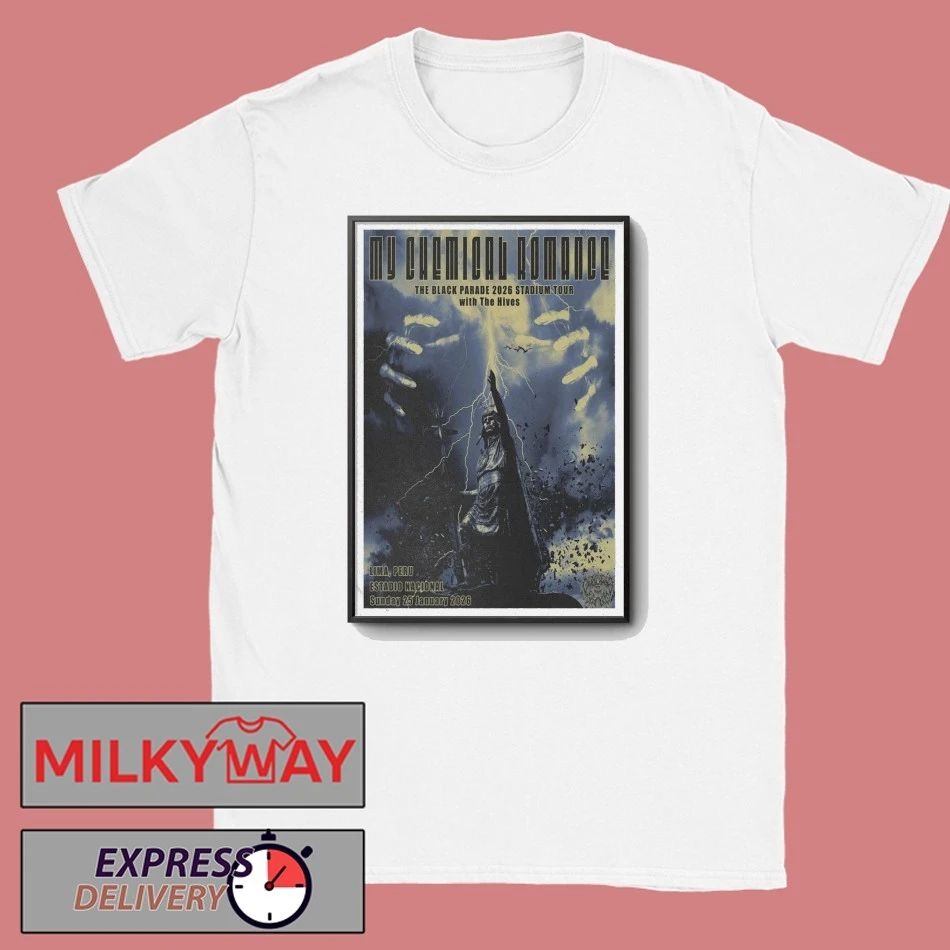 Poster My Chemical Romance Jan 25 2026 Lima, Peru shirt