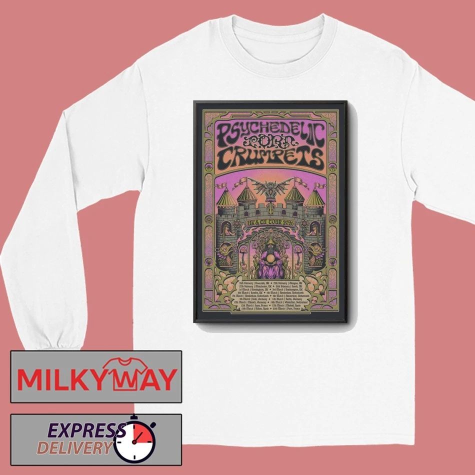 Psychedelic Porn Crumpets Europe Tour 2026 Poster shirt