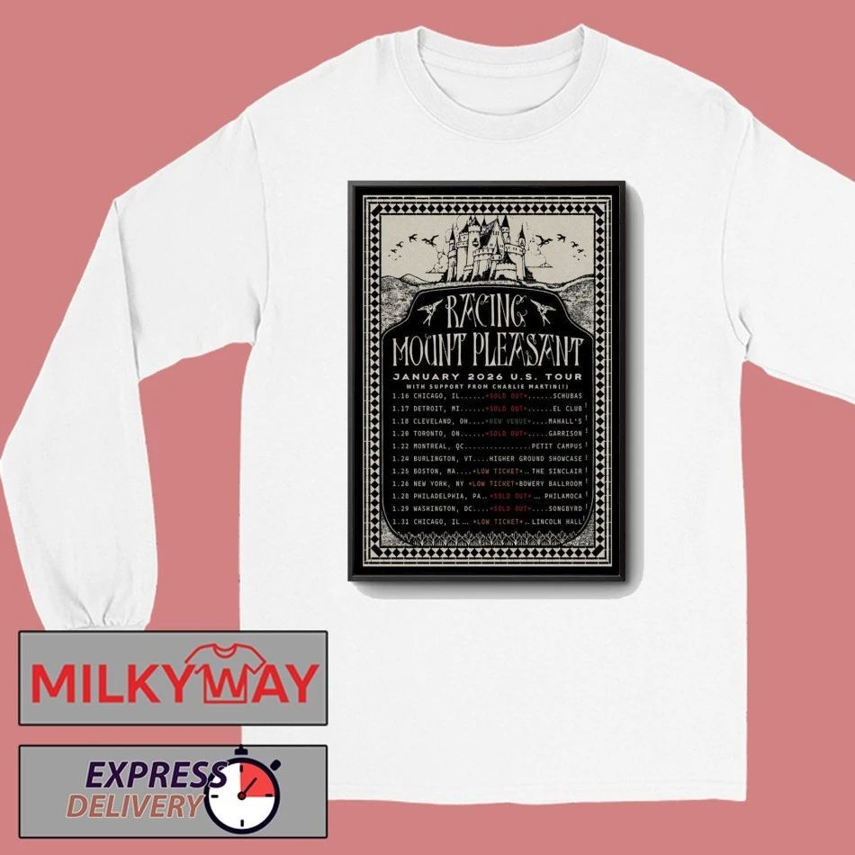 Racing Mount Pleasant January 2026 America Tour Poster shirt