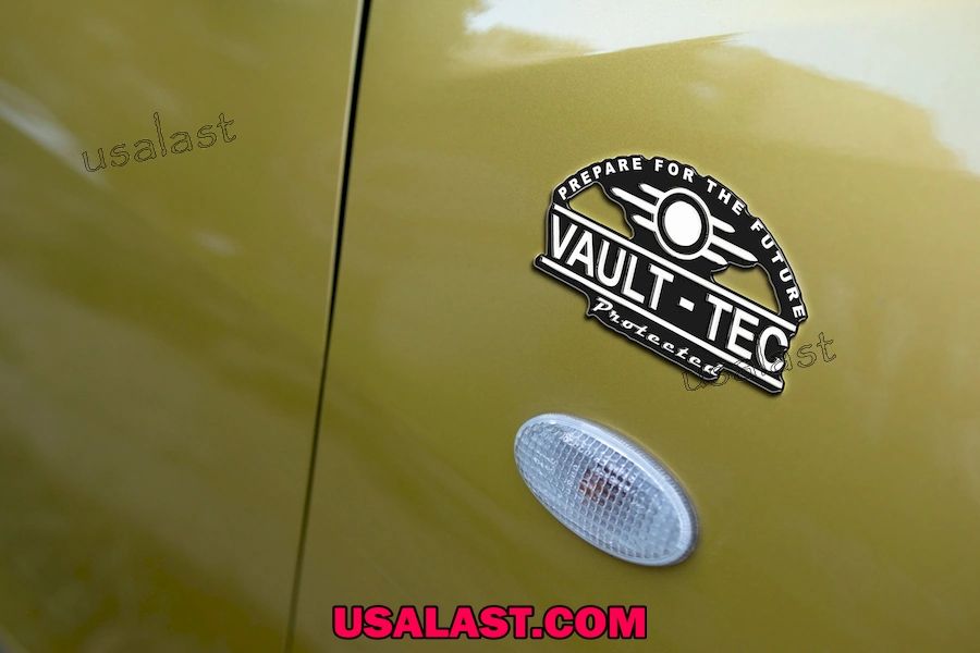 Fallout Vault Tec Car Name Badge