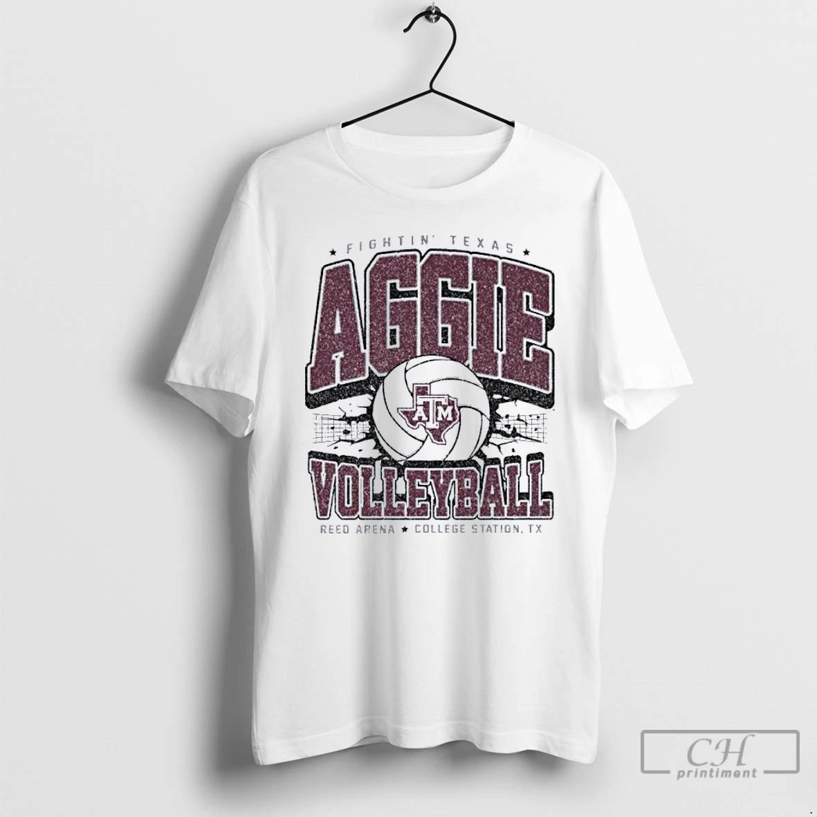 Premium Texas Am Aggie Volleyball Boxy T Shirts