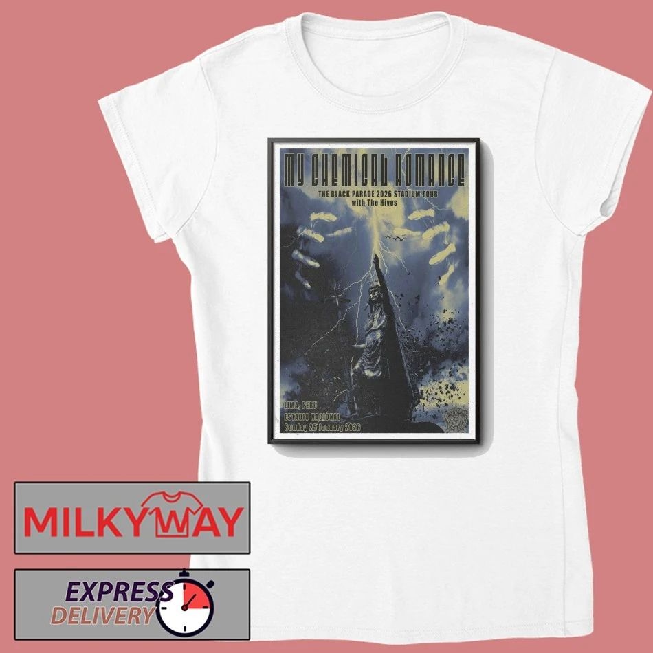 My Chemical Romance Poster Lima, Peru Jan 25 2026 Poster shirt