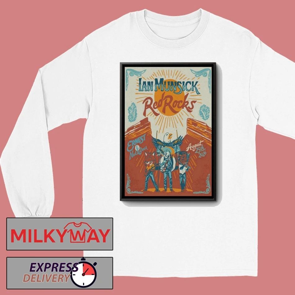Ian Munsick Aug 25 2026 Red Rocks In Morrison CO Poster shirt