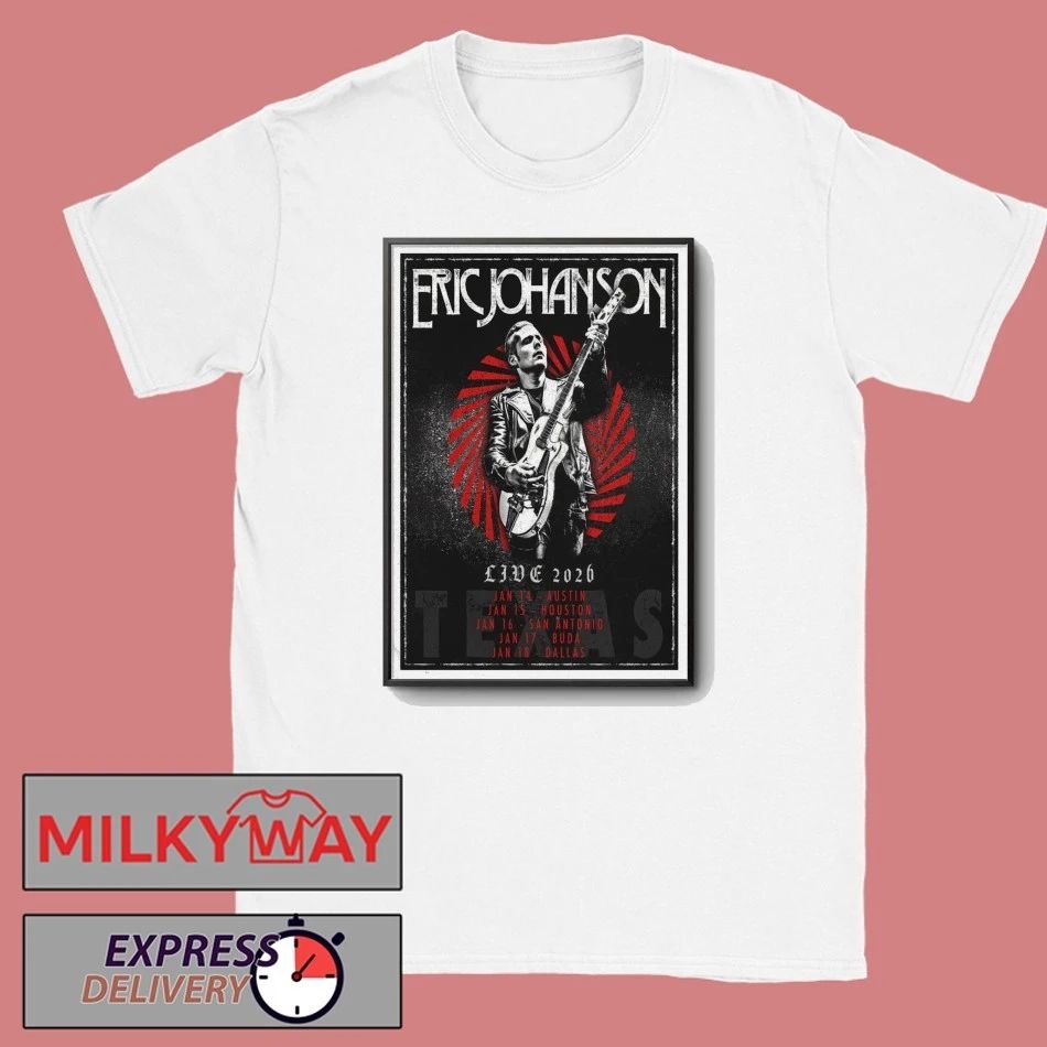 Eric Johanson Tour Jan 2026 Texas Poster shirt