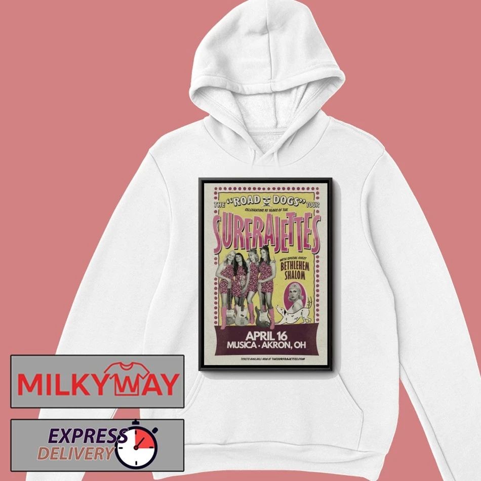 The Surfrajettes Apr 16 2026 Poster Akron, OH shirt
