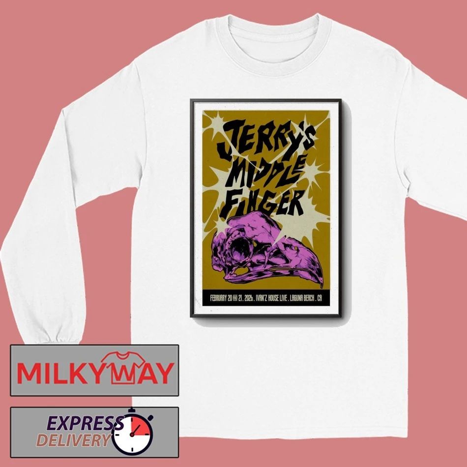 Jerry’s Middle Finger Feb 20-21, 2026 At Ivan’z House at Mozambique Show Poster shirt