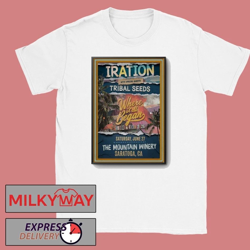 Iration Mountain Winery Saratoga CA Jun 27 2026 Poster shirt