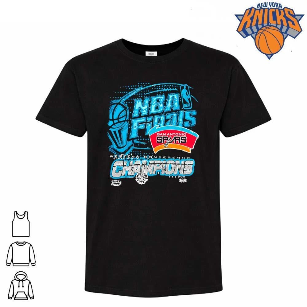Vintage San Antonio Spurs NBA Finals Western Conference Champions Acid Wash Graphic T Shirt
