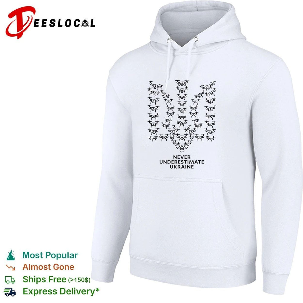 Never Underestimate Ukraine Drone Trident T-shirt