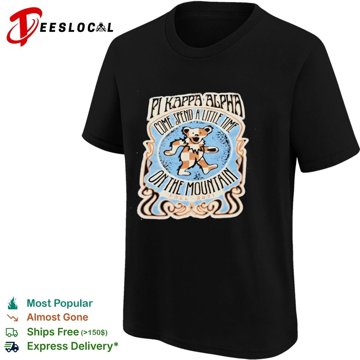 Pi Kappa Alpha Come Spend a Little Time on the Mountain Fall 2021 T-shirt
