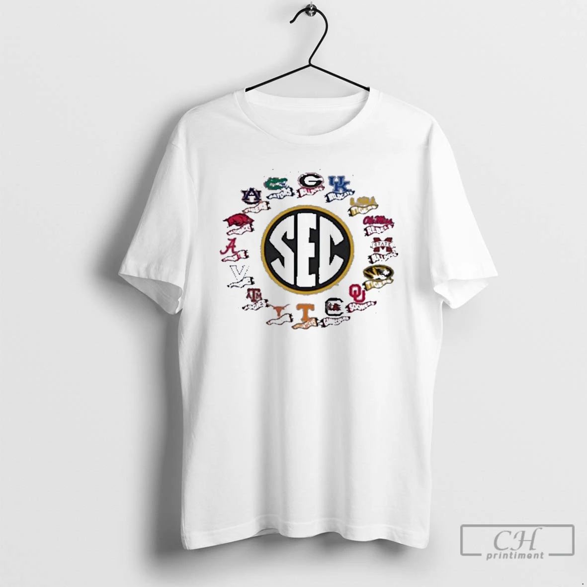 Premium Mizzou Tigers Sec All Teams Pennant Logo T Shirts
