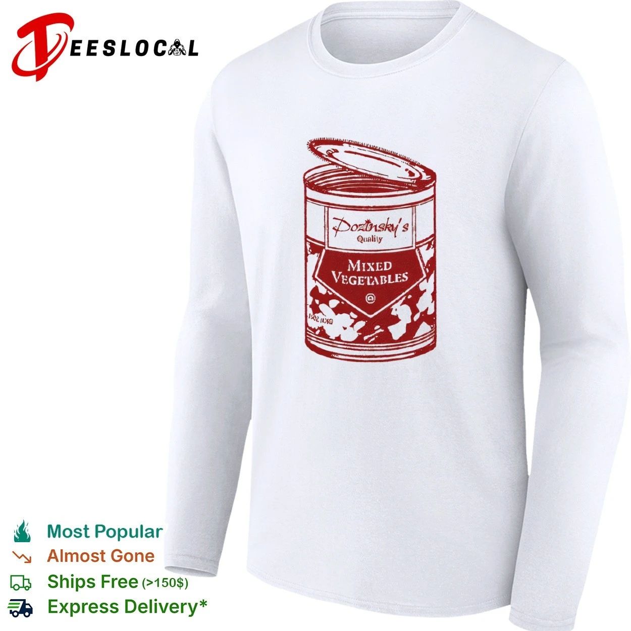 Dozinsky’s Quality Mixed Vegetables canned food T-shirt