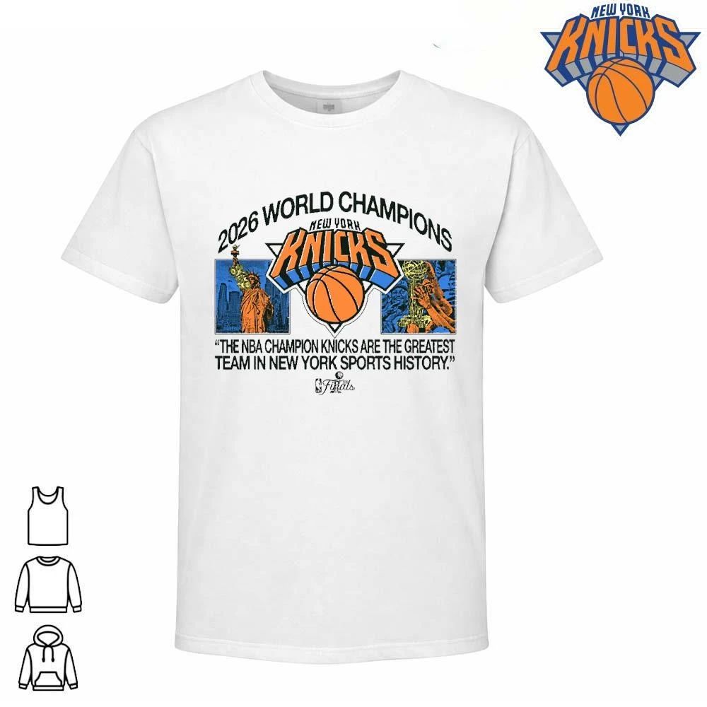 New York Knicks 2026 World Champions Statue Of Liberty Shirt