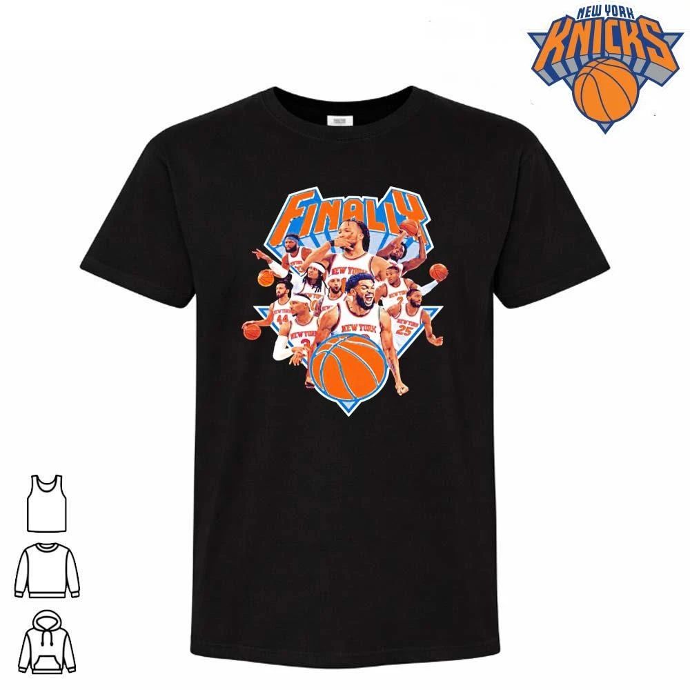 New York Knicks Finally Basketball Team Players Roster Mashup Graphic Vintage Retro NBA Finals 2026 Shirt