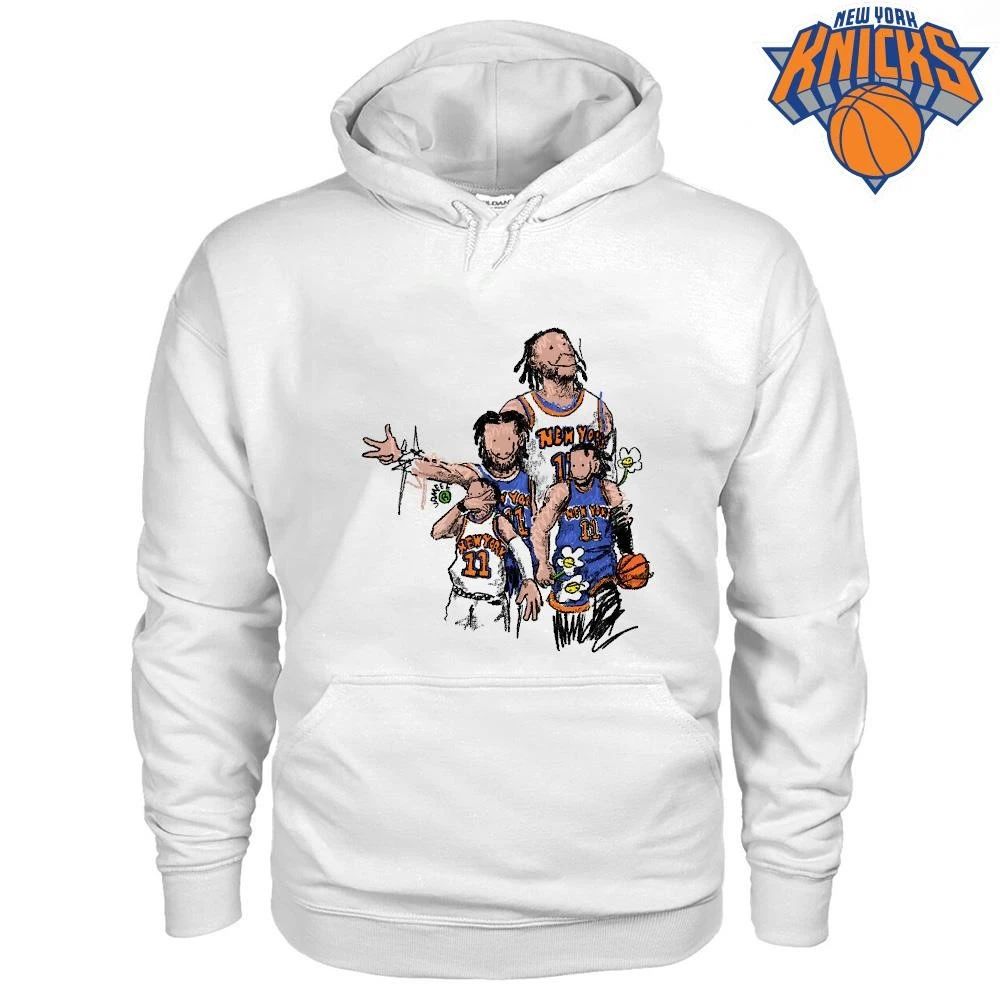 Jalen Brunson New York Knicks NBA Champions 2026 Cartoon Drawing Shirt
