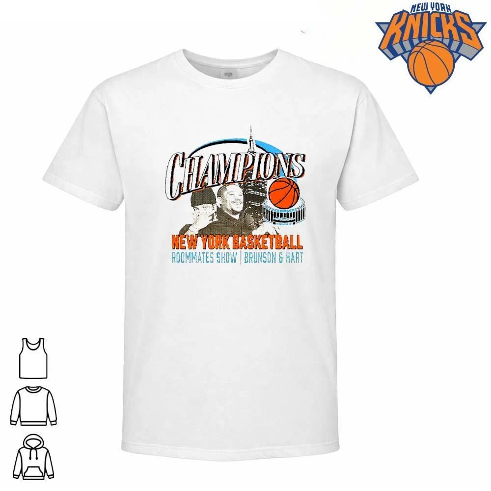 New York Knicks Champions NBA 2026 Roommates Show Brunson Hart Basketball Shirt
