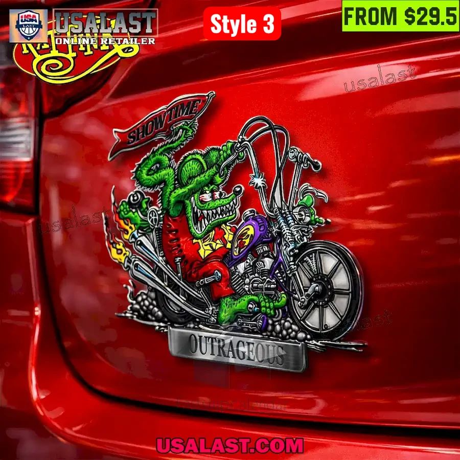 Rat Fink Edition 3D Car Name Badge