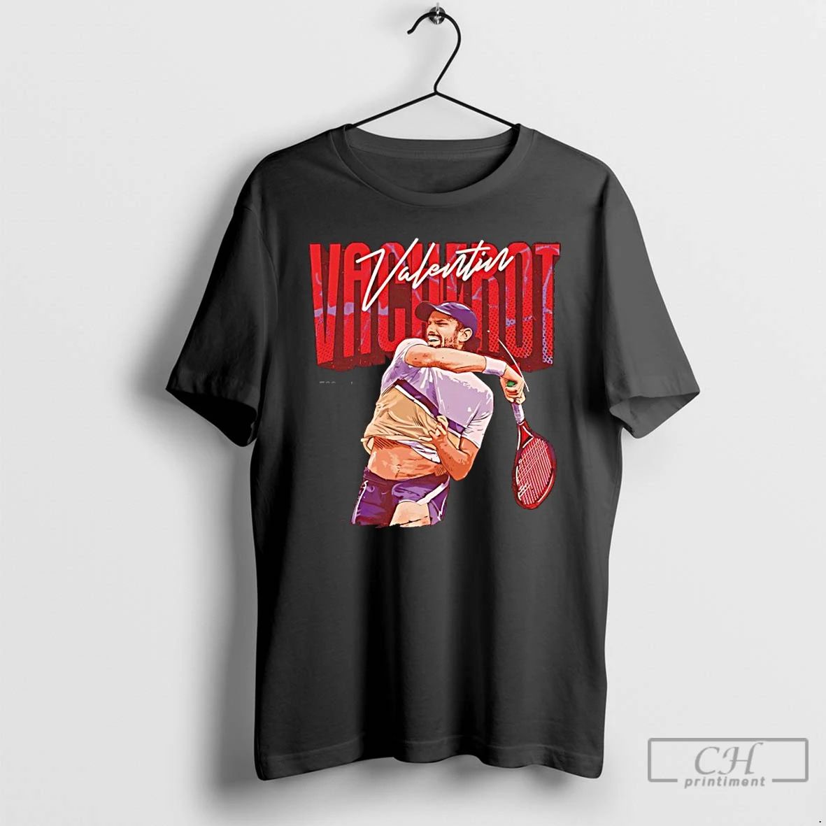 Classic Valentin Vacherot Tennis Player Graphic T Shirts