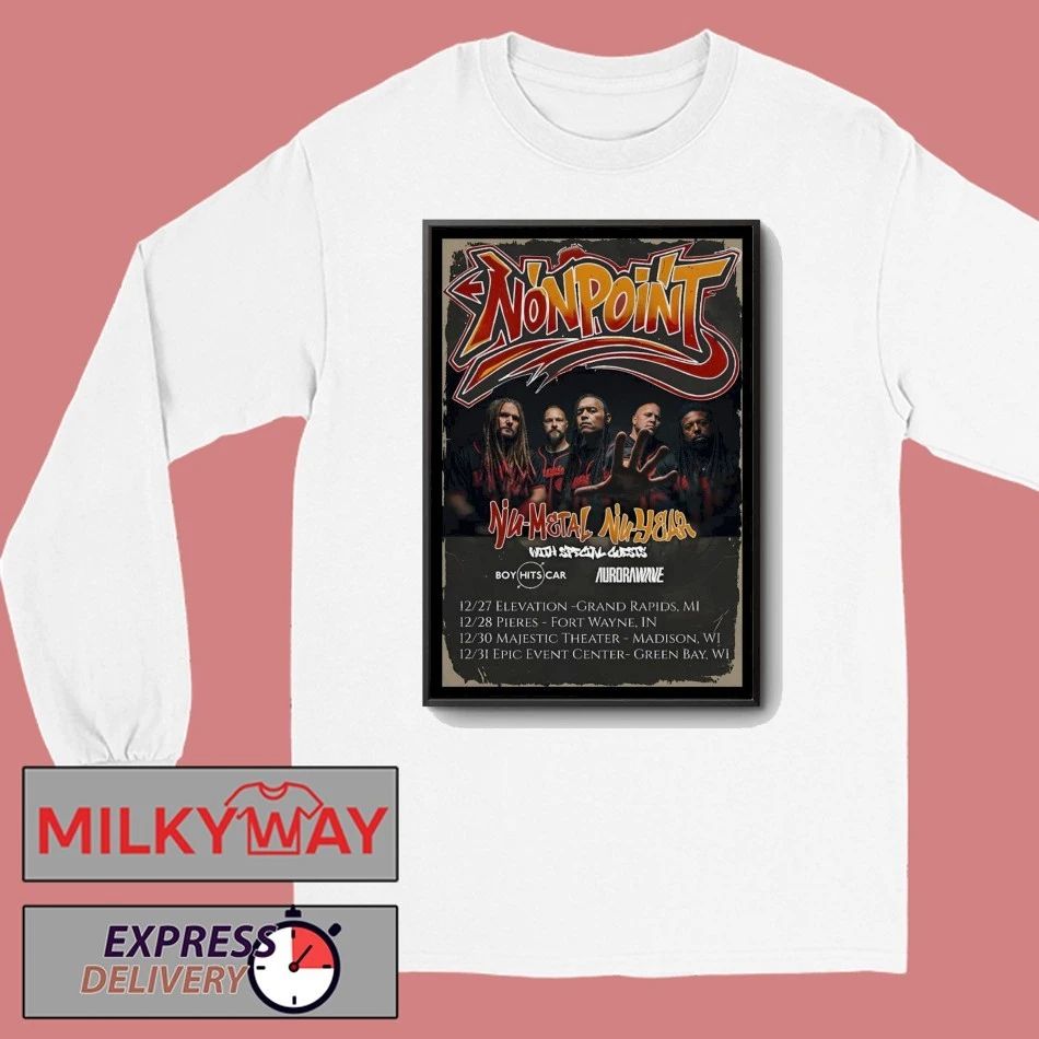 Nonpoint Nu Metal New Year Shows 2025 Poster shirt