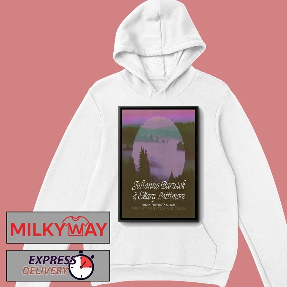 Julianna Barwick With Mary Lattimore 2 20 2026 Santa Cruz CA Poster shirt