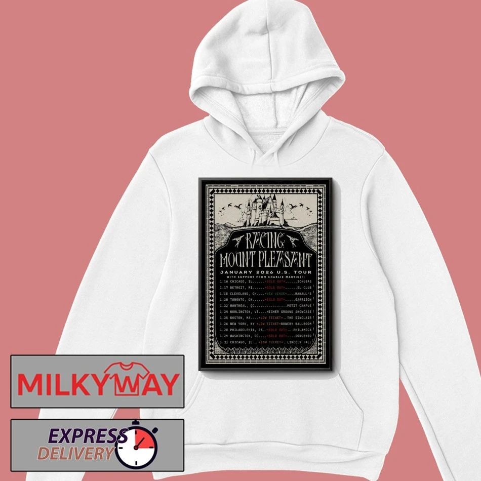 Racing Mount Pleasant January 2026 America Tour Poster shirt