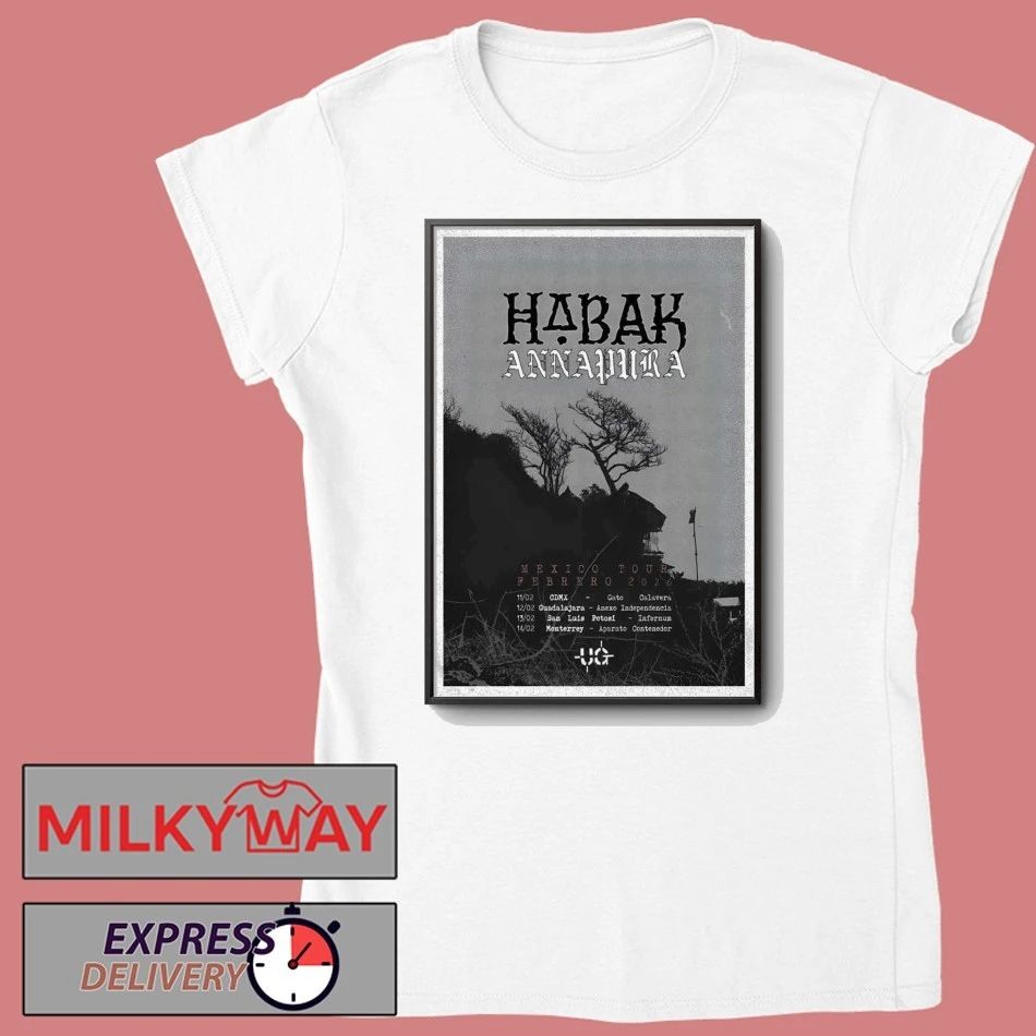 Habak Mexico Feb 2026 Tour Poster shirt