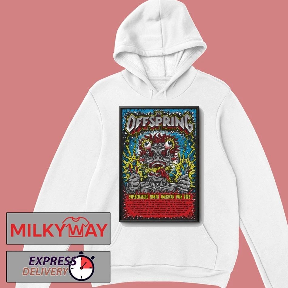 The Offspring Supercharged NA 2026 Tour Poster shirt