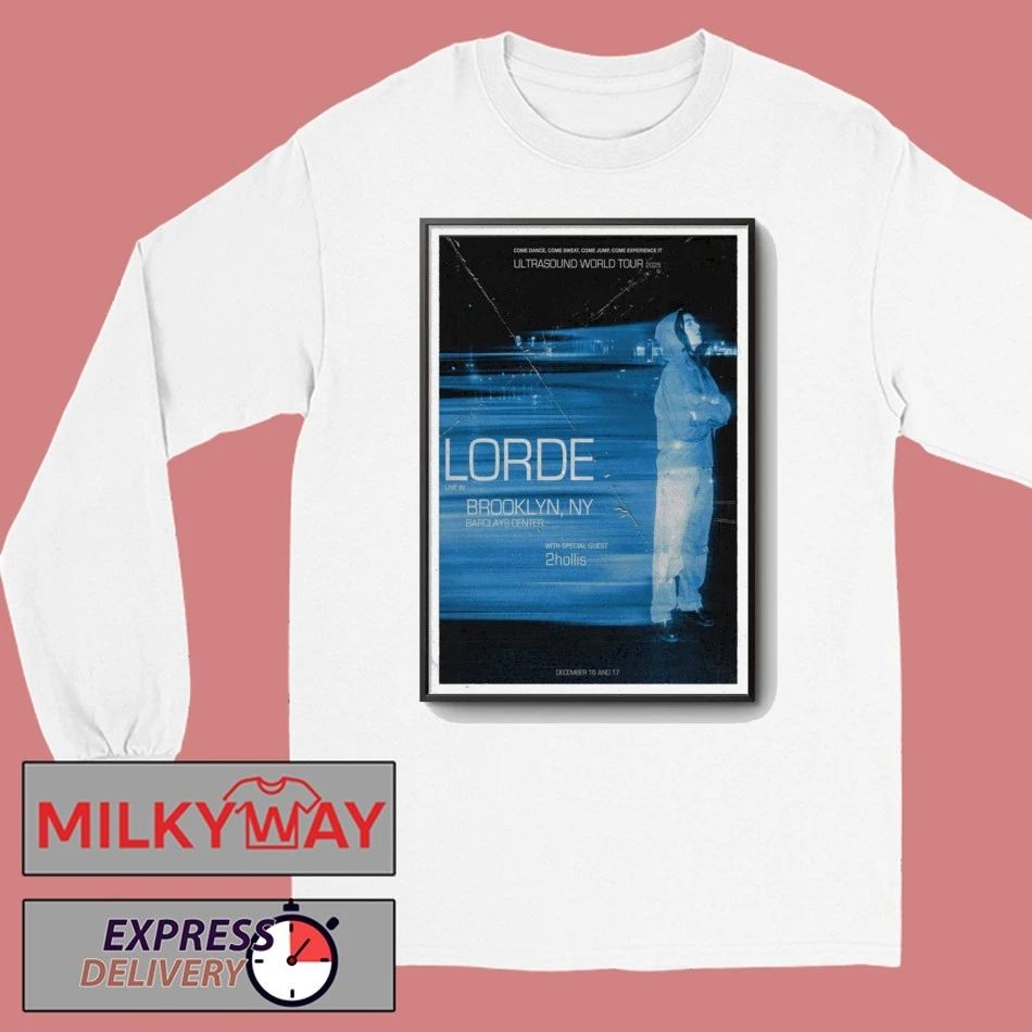 LORDE Poster Dec 16 and 17 2025 Brooklyn shirt