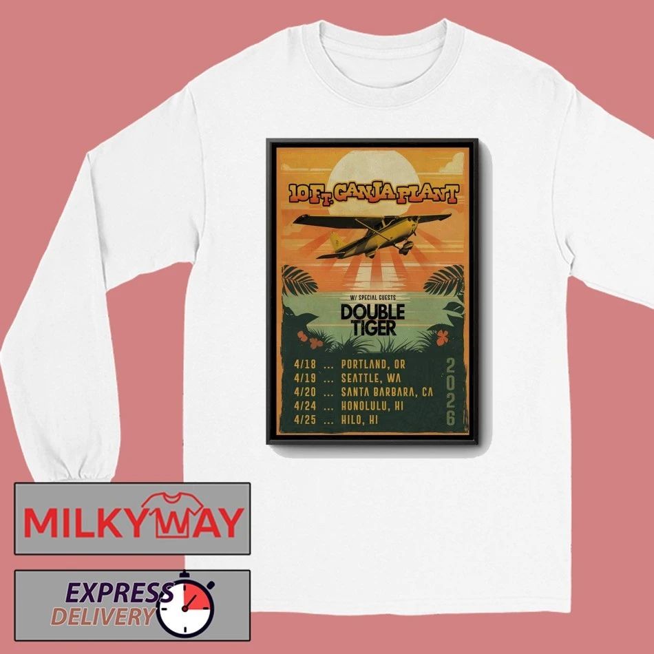 10 Ft Ganja Plant With Double Tiger April 2026 Tour Poster shirt